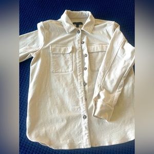 Beige Banana Republic Shacket/Shirt Jacket/Corduroy Jacket/Beige Essential/Shirt